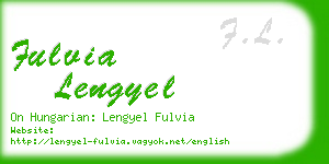 fulvia lengyel business card